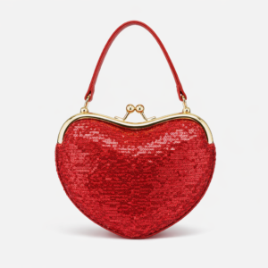 탑 핸들백 레드 - 캔버스